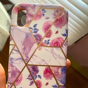 iPhone XR Floral case with protective front